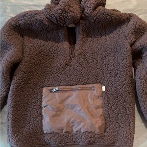 Kids Tommy Bahama Cozy Black Fleece Pullover